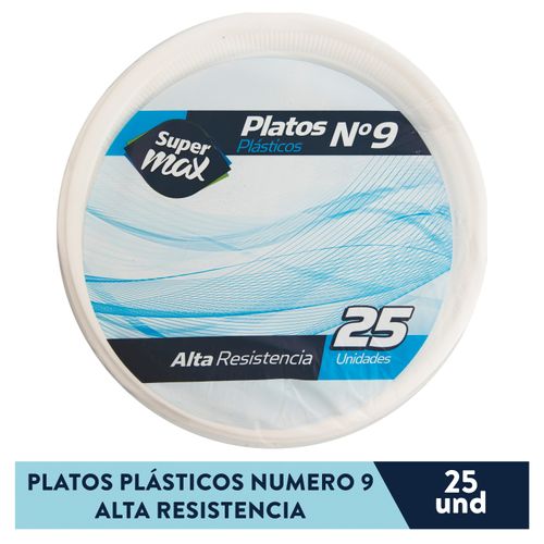 PLATO HONDO PLASTICO NO.9 20 PAQ/25UND 