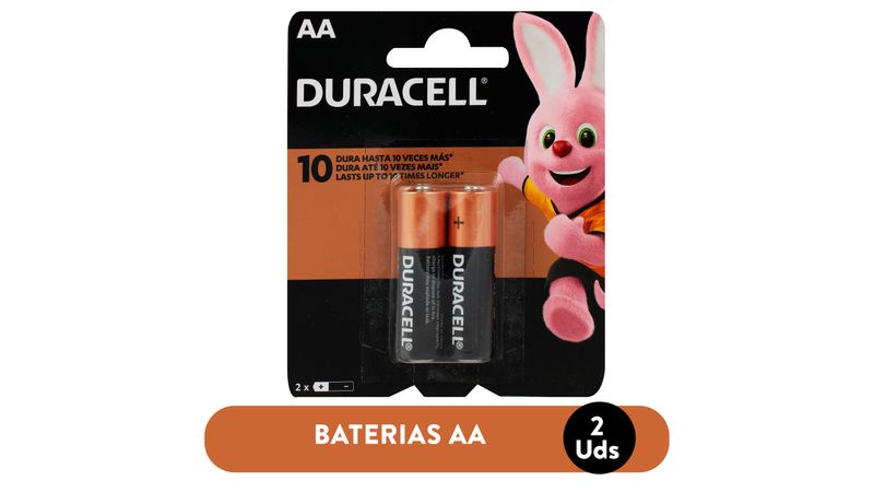 Batería Alcalinas Duracell AA, 4 uds