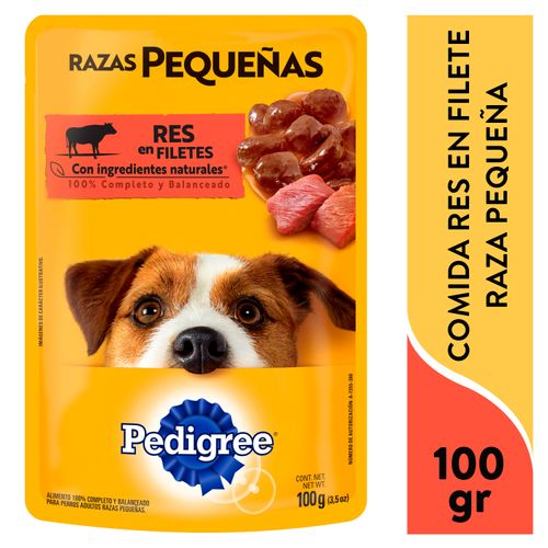 Alimento Humedo Perro Pedigree Raza Pequeña Res - 100Gr