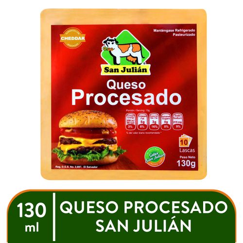 Queso San Julian Procesado Amarillo 1 30 g