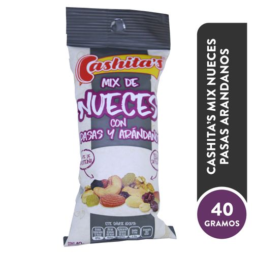Nueces Cashitas Mix Pasas Arandanos - 40Gr