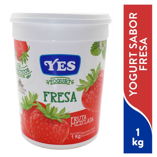 Yogurt Yes Fruta Mezclada Fresa - 1000 ml