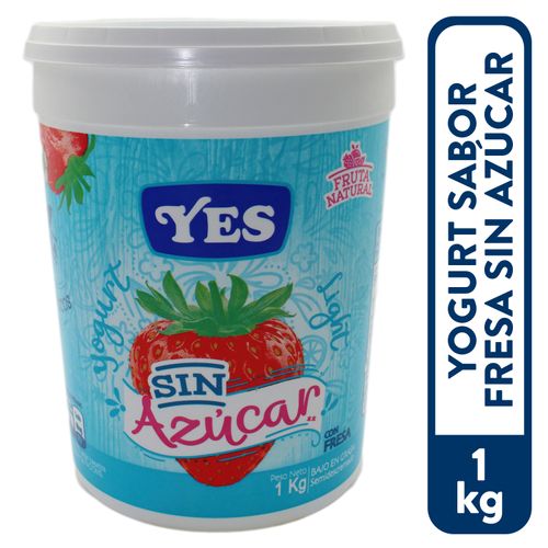 Yogurt Cremoso Fresa Sin Azucar 1 Kg