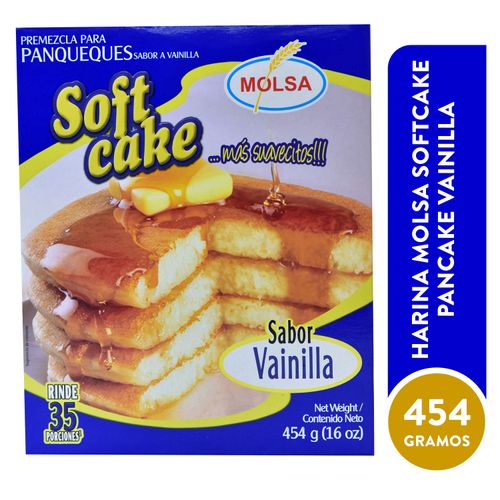 Harina Molsa Softcake Pancake Vainilla - 454 g