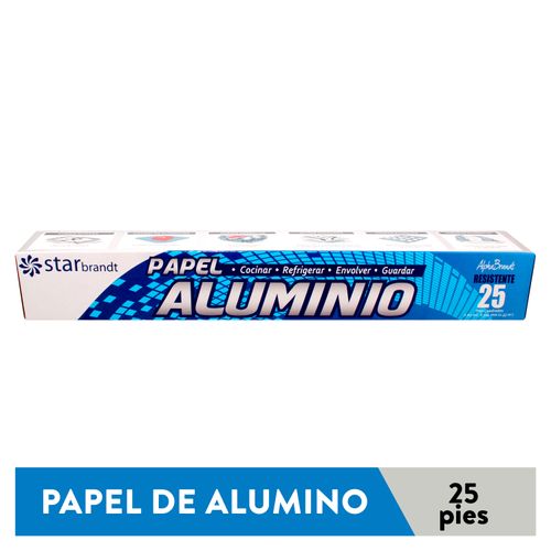 Papel Aluminio Starbrandt 25 Pies - 1Unidad