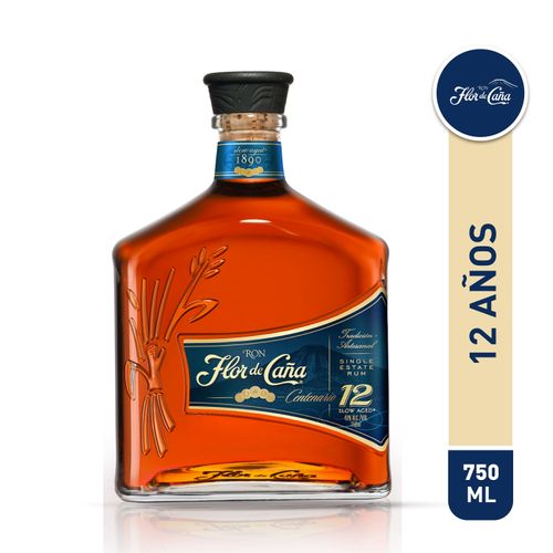 Ron Flor De Caña 12 Años - 750 ml