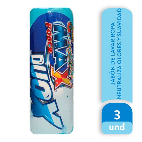 3 PackJabón Max Duox Azul 400 g