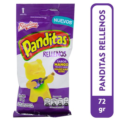 Gomitas Ricolino Panditas Rellenos - 72 g