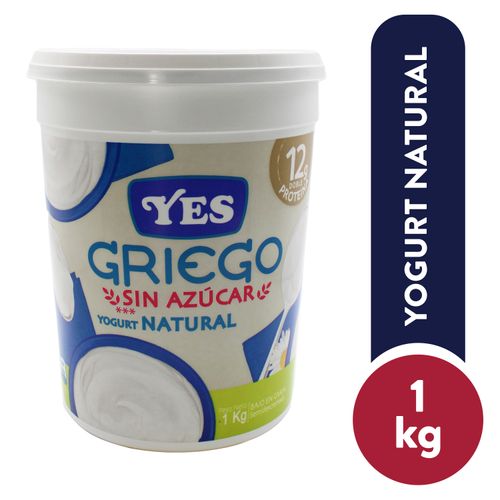 Yogurt Yes Griego, Sin Azúcar -1000 g