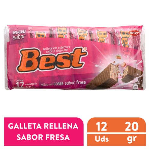 Galleta Best Sabor A Fresa - 24x10 g