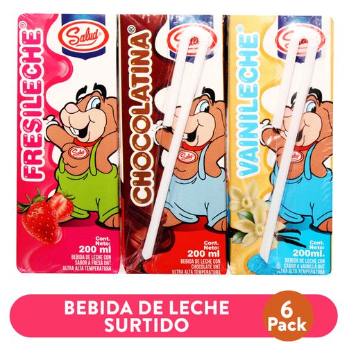 Bebida Salud Leche Surtido 6 Pack - 1200 ml