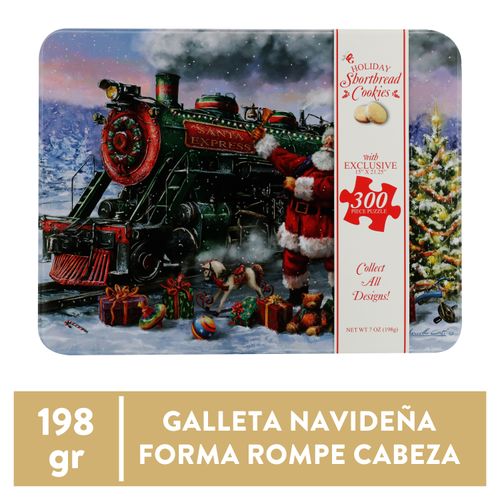 Galleta Navideña Original Gourmet Lata Rompecabezas - 198 g