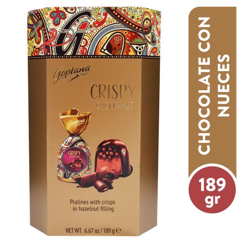 Chocolate Goplana Con Nueces Caja - 189 g