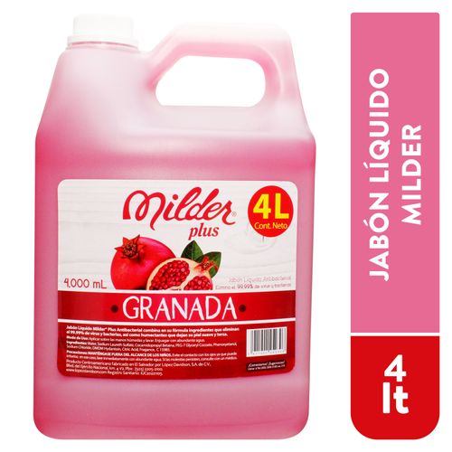 Jabón Gel Milder Plus Aroma Granada - 4000 ml