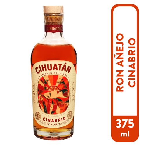 Ron Cihuatan Cinabrio 12 Años - 375 ml