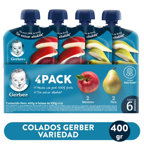 Colados Gerber 4 Pack Variedad