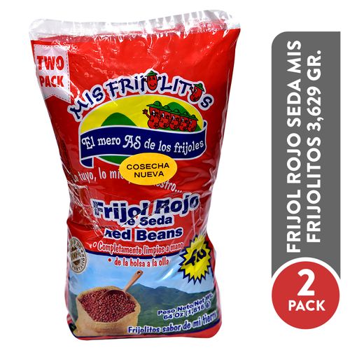 2 Pack Frijol Mis Frijolitos Rojo Seda - 3629 g