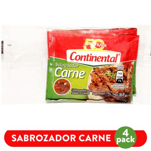 Consome Continental Carne 4Pk 10 g