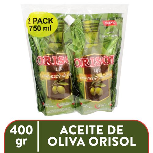 Aceite Orisol C Oliva Bols 2Pack 1500Ml