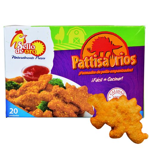 Pattisaurio Sello De Oro Pollo 20 Unidades - 350 g