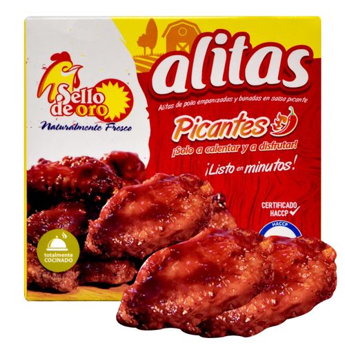 Alitas Sello De Oro Picantes 6 Unidades - 204 g