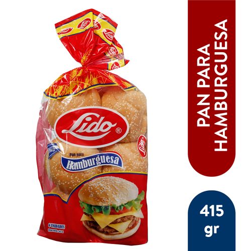 Pan Lido Para Hamburguesa Ajonjoli - 415 g