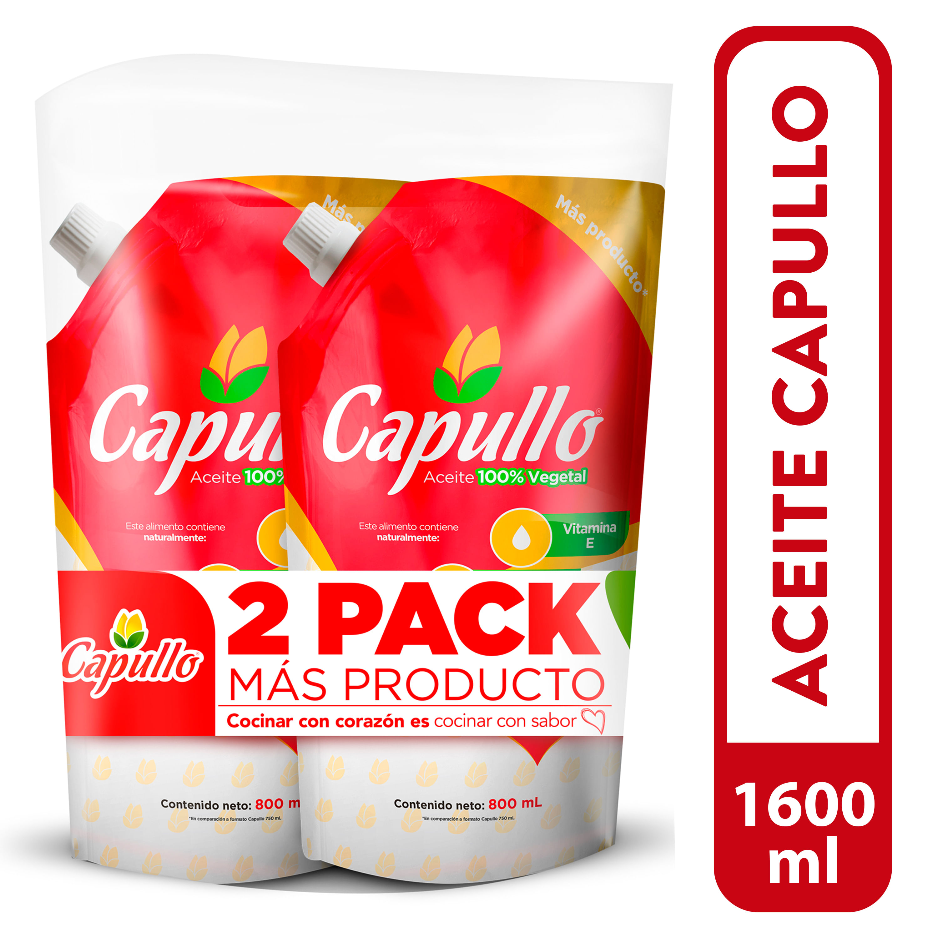 Comprar Aceite Capullo, 2pack -1600ml. | Walmart El Salvador