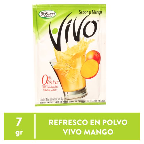 Refresco En Polvo Vivo Sabor A Mango - 7 g