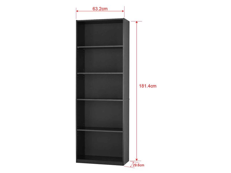 Librer-a-Mainstays-5-Estantes-Roble-Negro-2-12339