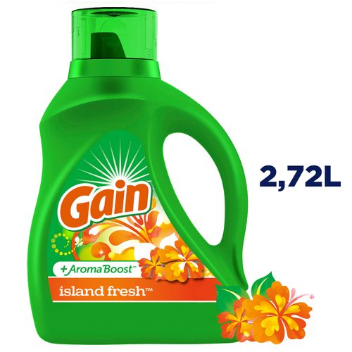 Detergente Gain Líquido Island Fresh - 2.72Litros