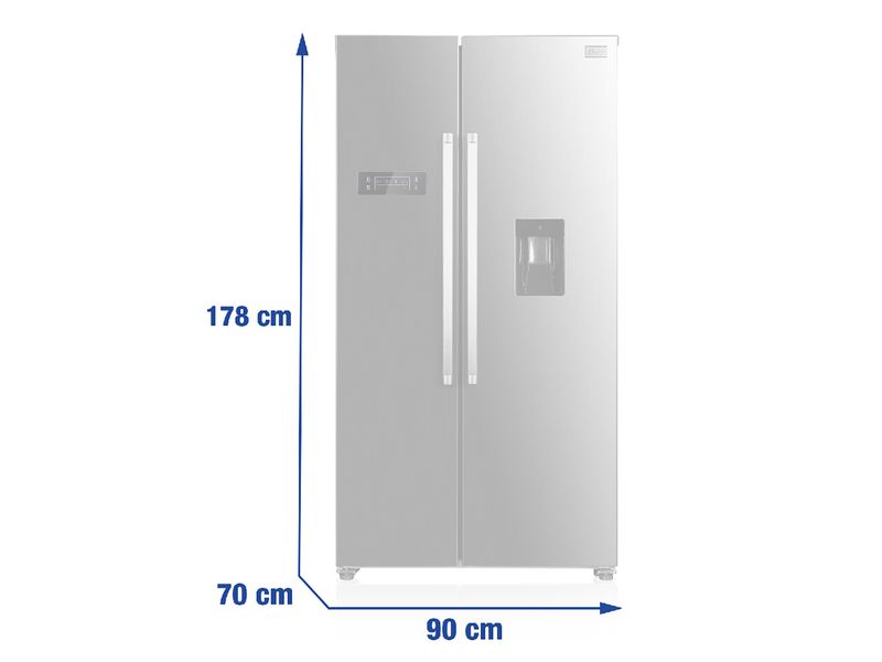 Refrigerador-Oster-Side-By-Side-No-frost-Silver-Con-Dispensador-De-Agua-Tama-o-18-Pies-Cubicos-4-17627