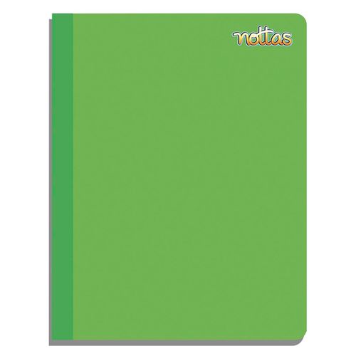 Cuaderno Nottas Cosido Grande  Rayas Color Verde - 100 Hojas