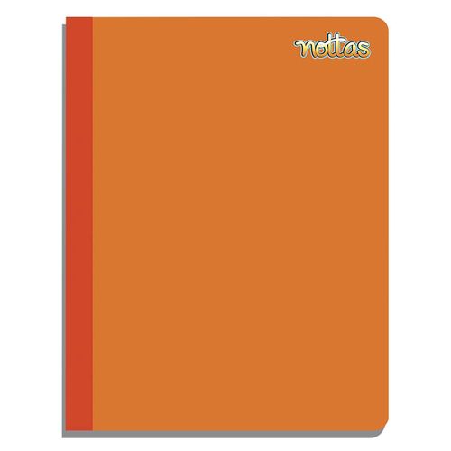 Cuaderno Nottas Cosido Grande Rayas Color Naranja - 100 Hojas