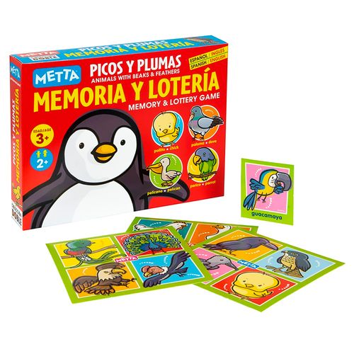 Juego Metta de Mesa Memoria Y Loteria