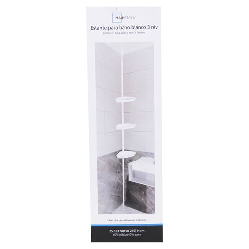 Estante Mainstays Para Baño Color Blanco 3 Niveles