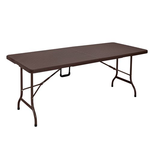 Mesa Mainstays, plegable con acabado de rattan -180 cm