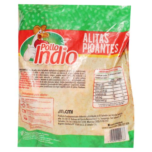 Alitas Pollo Indio Pican 3 Libras