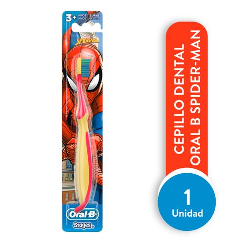 Cepillo dental Oral-B, Stages Spider-Man, de 3 a más Años -1 ud