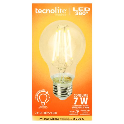 Led 7W Tecnolite 360 Luz Amarilla