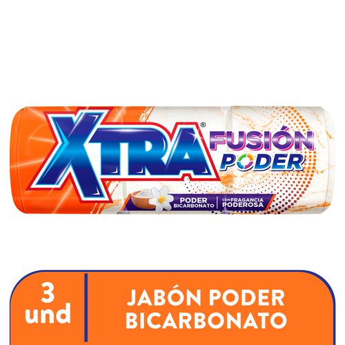 Jabón Xtra Poder Bicarbonato 3 Unidades - 1155 g