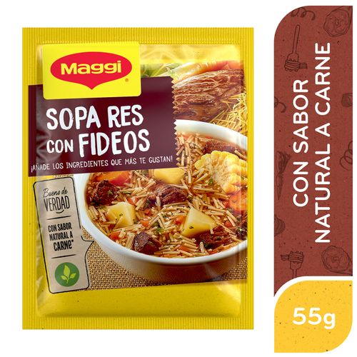 Sopa Maggi Res Con Fideos Sobre - 55 g