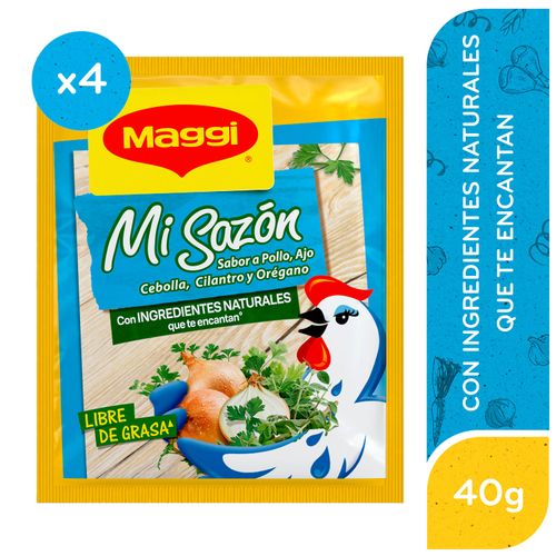 Sazonador Mi Sazón MAGGI Sobre 10g 4 Unidades