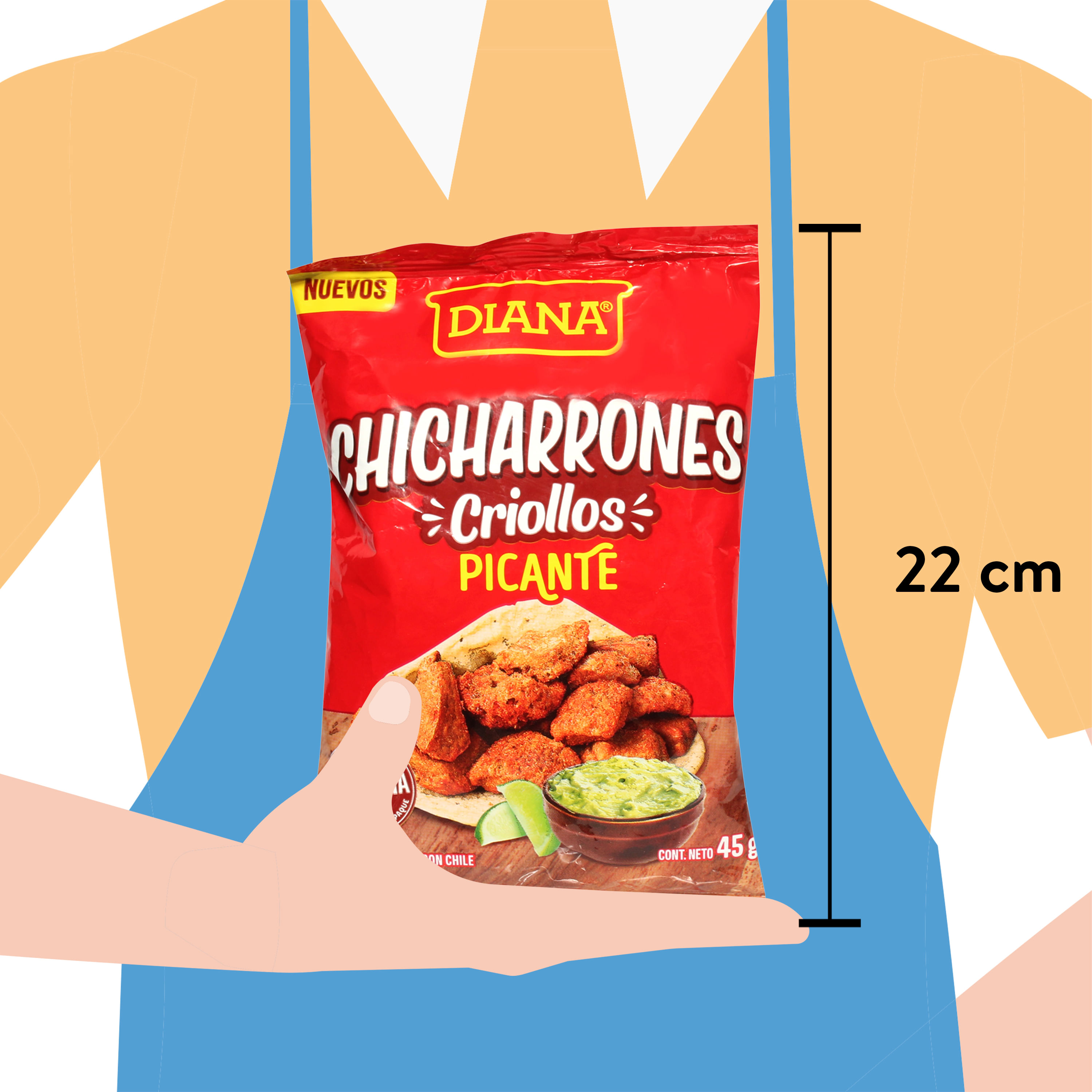 Comprar Chicharron Criollo Picante Diana 45 g | Walmart Salvador