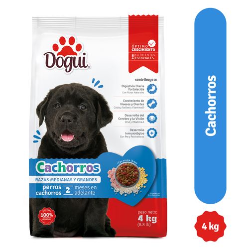 Comida Dogui Para Perro Cachorro, Razas Medianas Y Pequeñas, 2 Meses En Adelante - 4kg