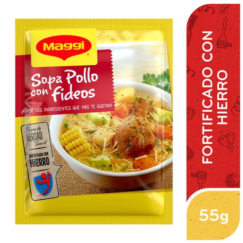 Sopa de Pollo con Fideos MAGGI Sobre 57g