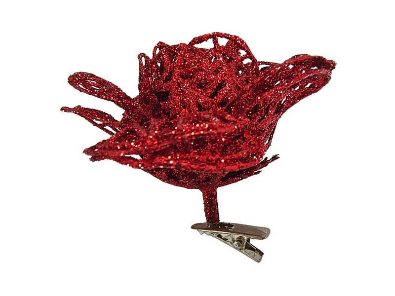Adorno-Navidad-Holiday-Time-Flor-Brillante-Set-7cm-3Uds-3-39980