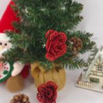 Adorno-Navidad-Holiday-Time-Flor-Brillante-Set-7cm-3Uds-4-39980