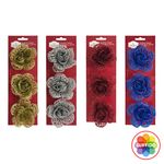 Adorno-Navidad-Holiday-Time-Flor-Brillante-Set-7cm-3Uds-1-39980