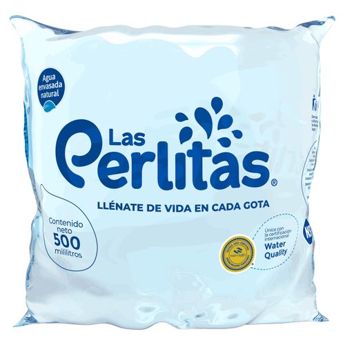 Las Perlitas Agua Bolsa 500 ml