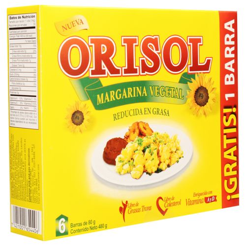 Margarina Orisol Vegetal Clasica 480 g